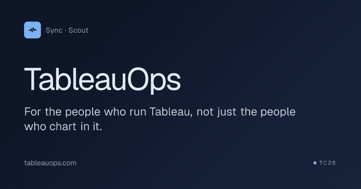 TableauOps — social card